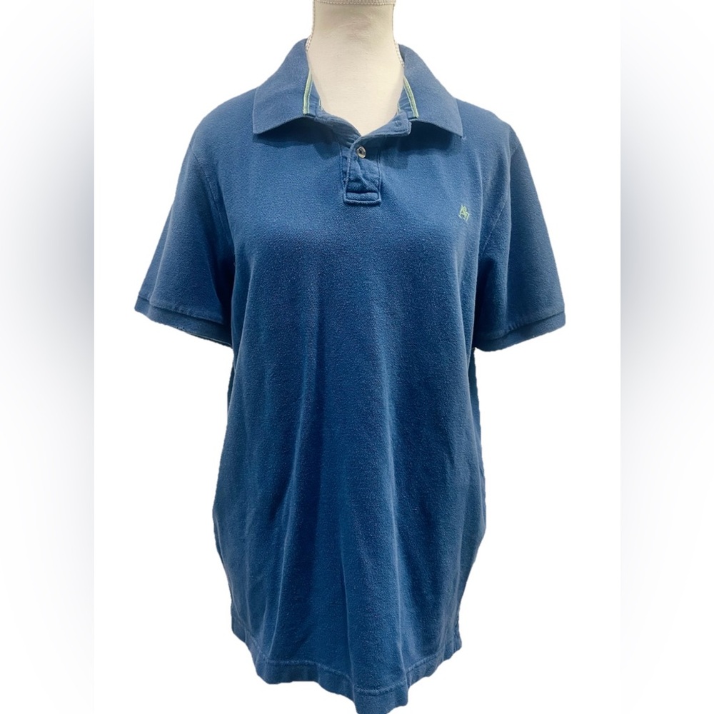 Aeropostale Men’s Blue Polo Shirt Classic Short Sleeve Size L